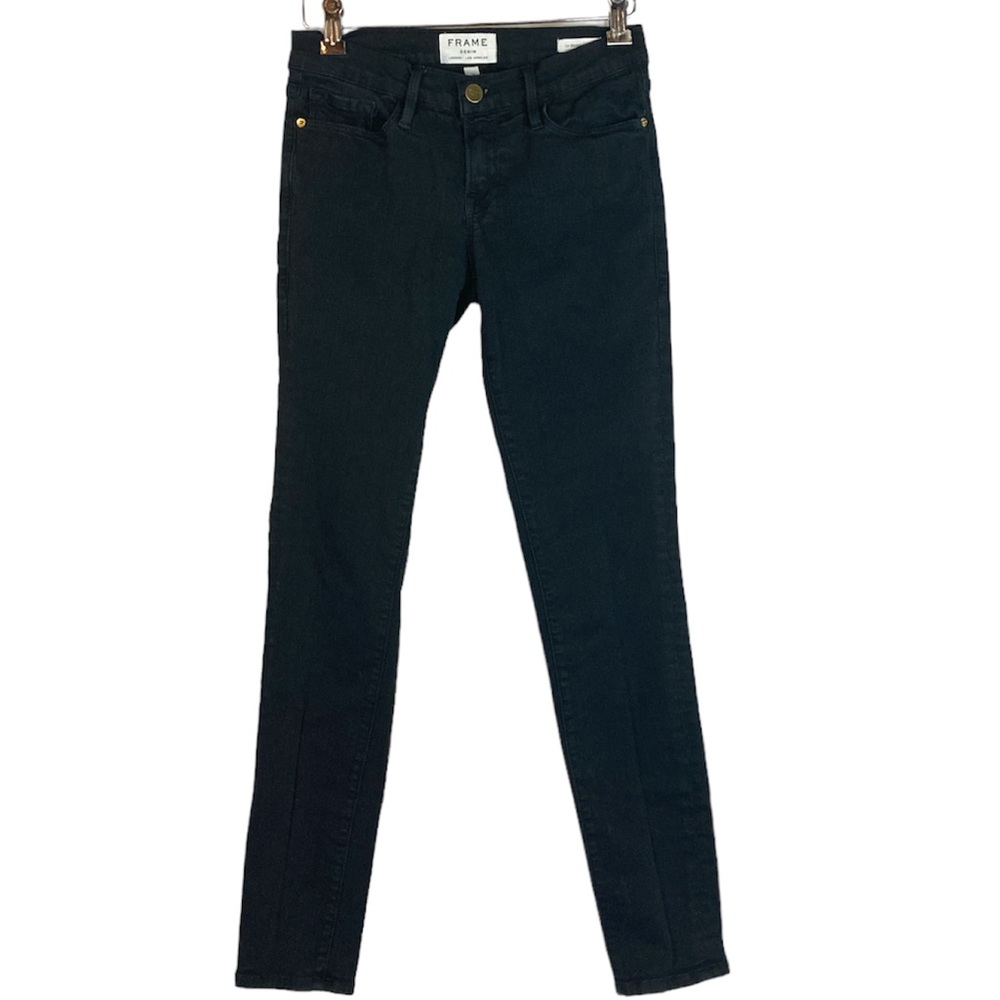 FRAME Denim Le Skinny De Jeanne Black Jeans